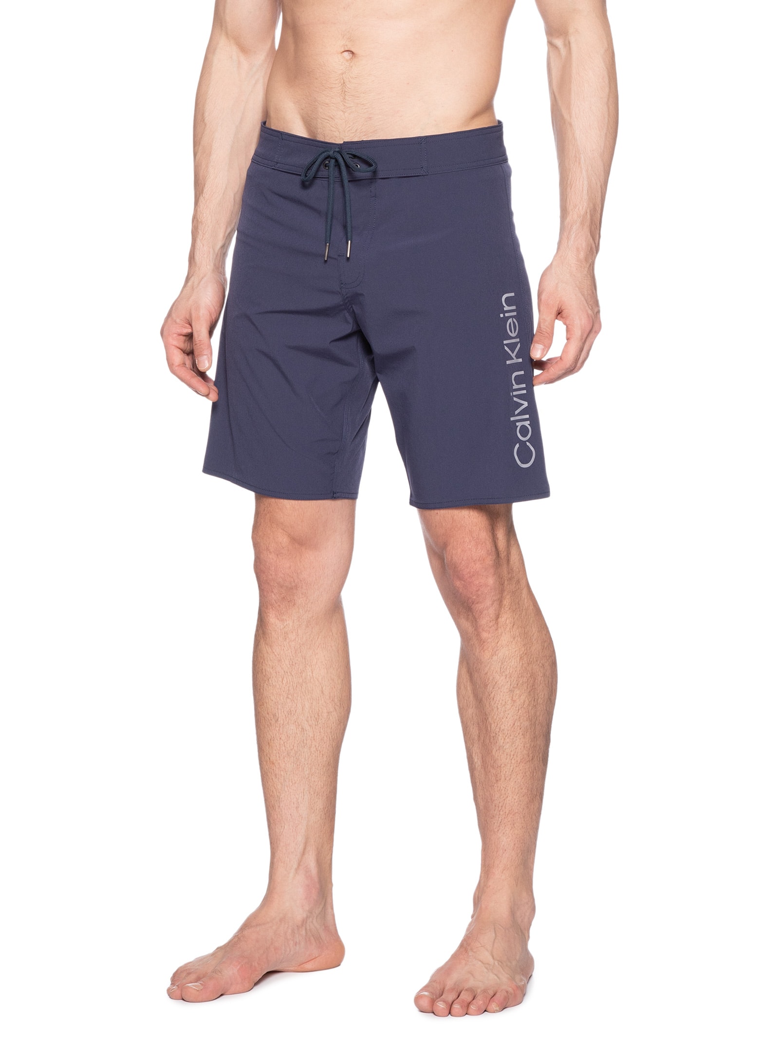 Bermuda Masculina D'Água Liso Micro Básica Azul Calvin Klein Jeans