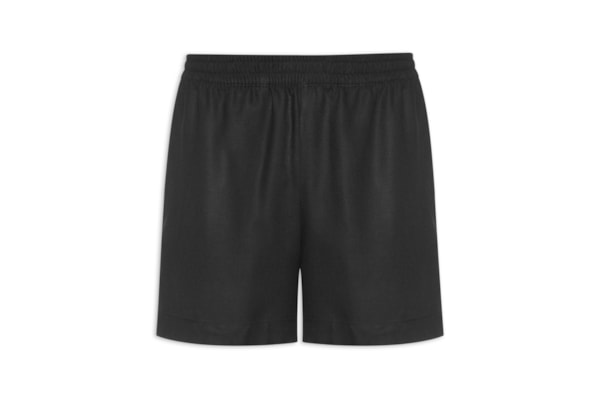 Bermuda Masculina De Linho Maré Cós De Elástico - Preto