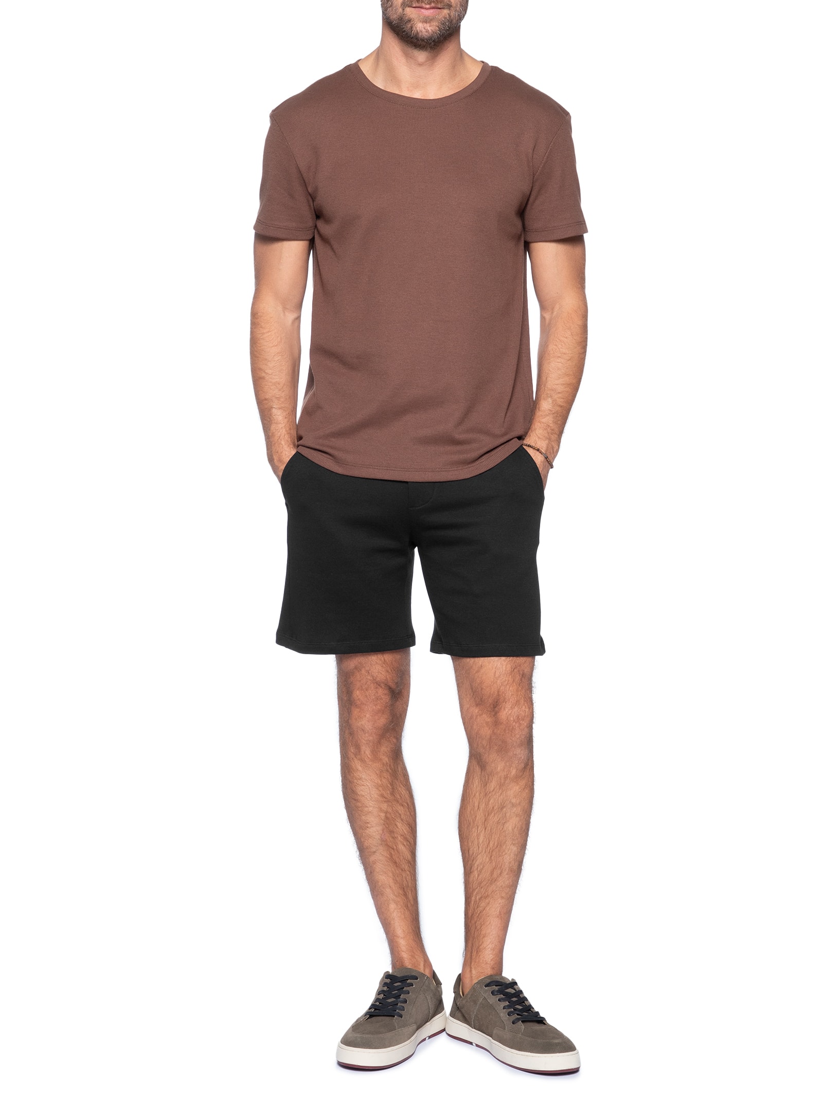 Bermuda Masculina De Moletom Aconcágua Preto Austral