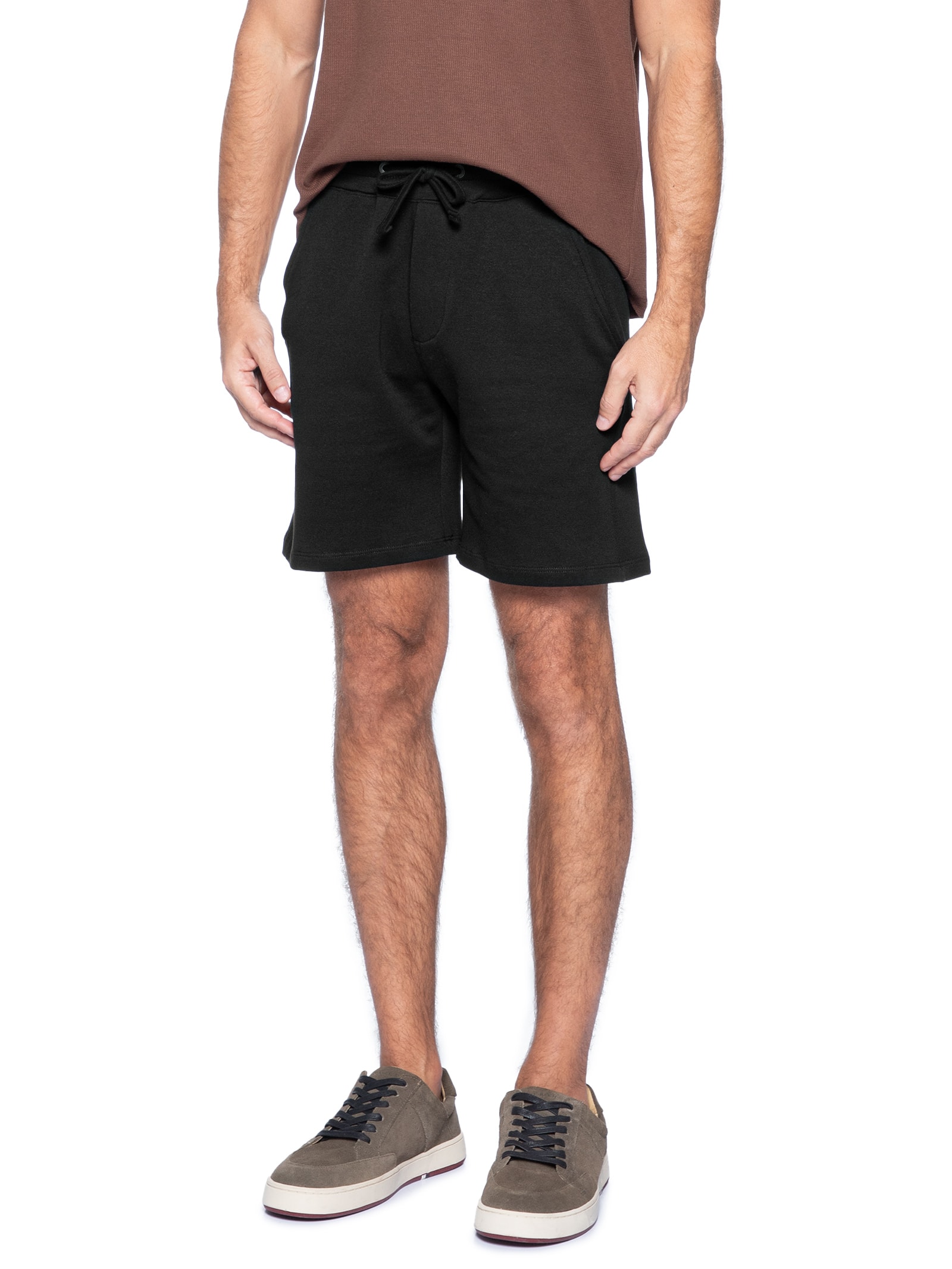 Bermuda Masculina De Moletom Aconcágua Preto Austral