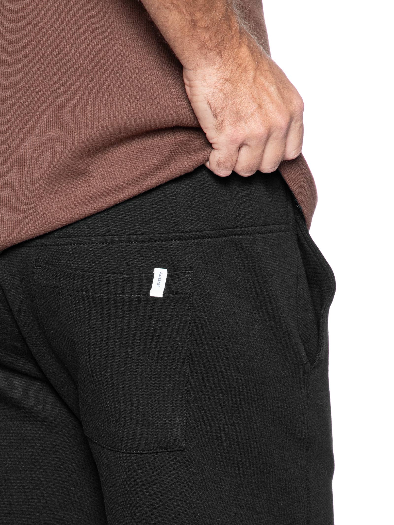 Bermuda Masculina De Moletom Aconcágua Preto Austral