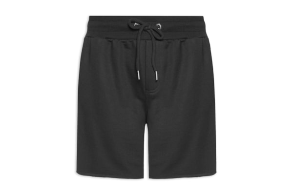 Bermuda Masculina De Moletom Básico New - Preto