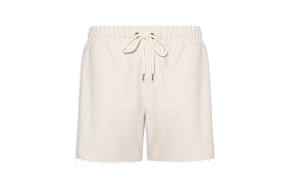Bermuda Masculina De Moletom Em Linho Eco - Bege