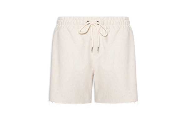 Bermuda Masculina De Moletom Em Linho Eco - Bege