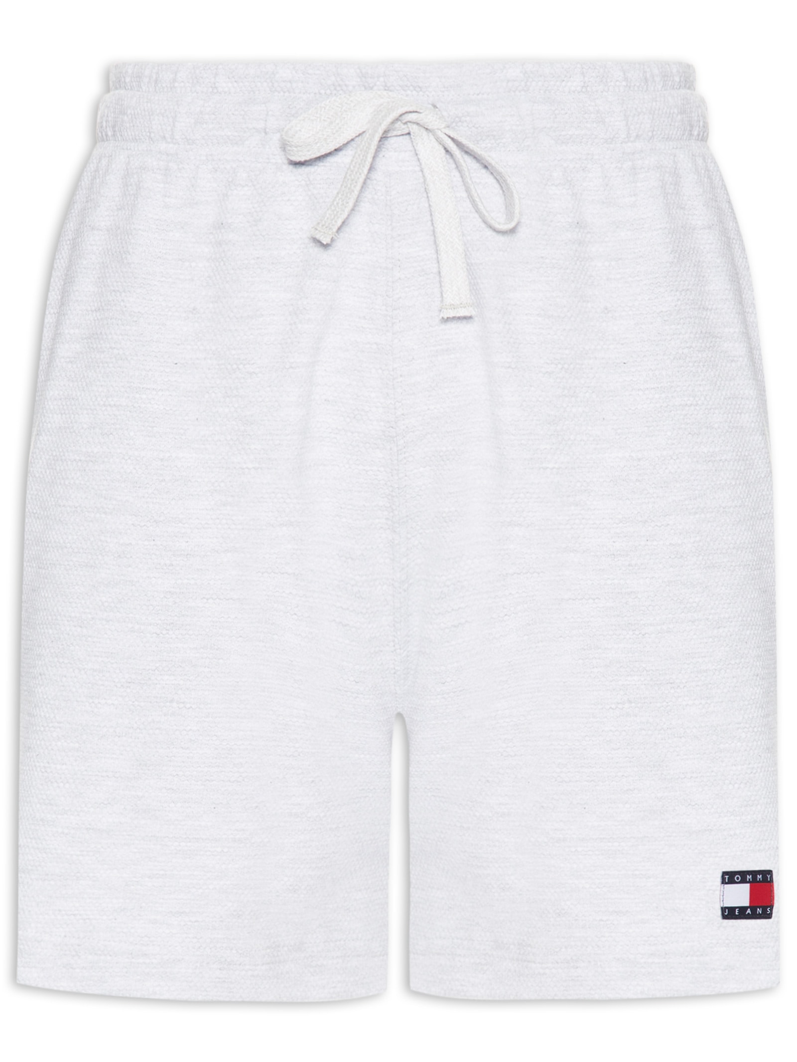 Bermuda Masculina de Moletom em Waffle Cinza Tommy Jeans