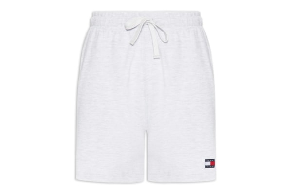 Bermuda Masculina de Moletom em Waffle - Cinza