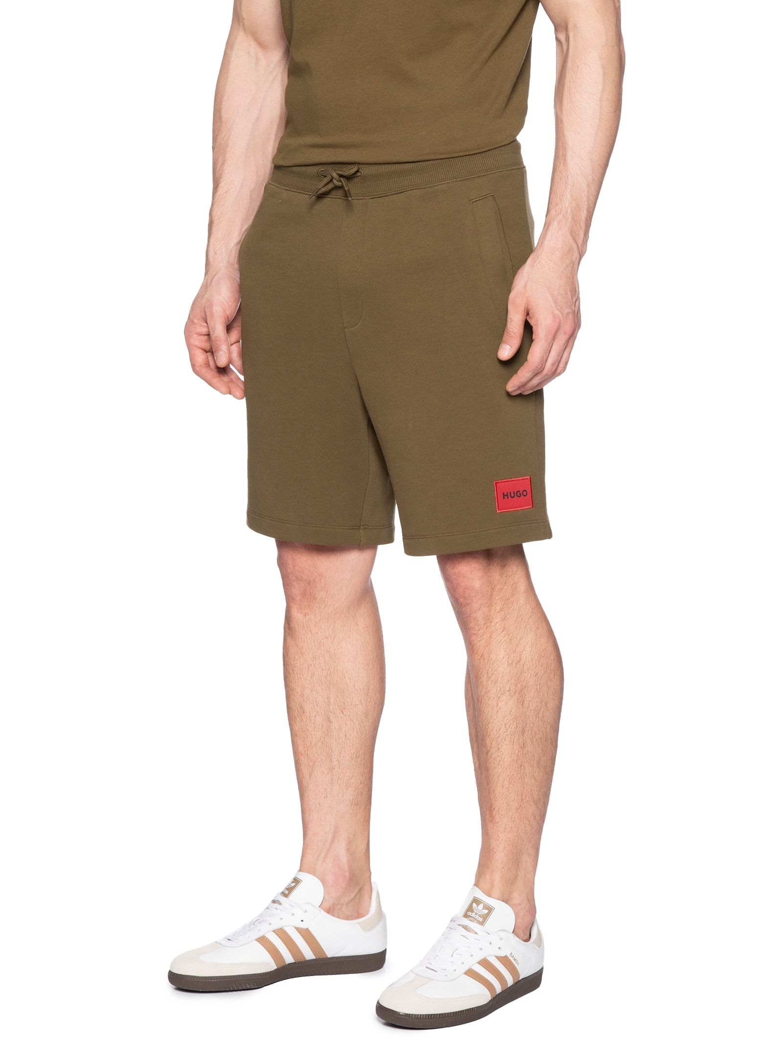 Bermuda Masculina De Moletom Marrom Hugo