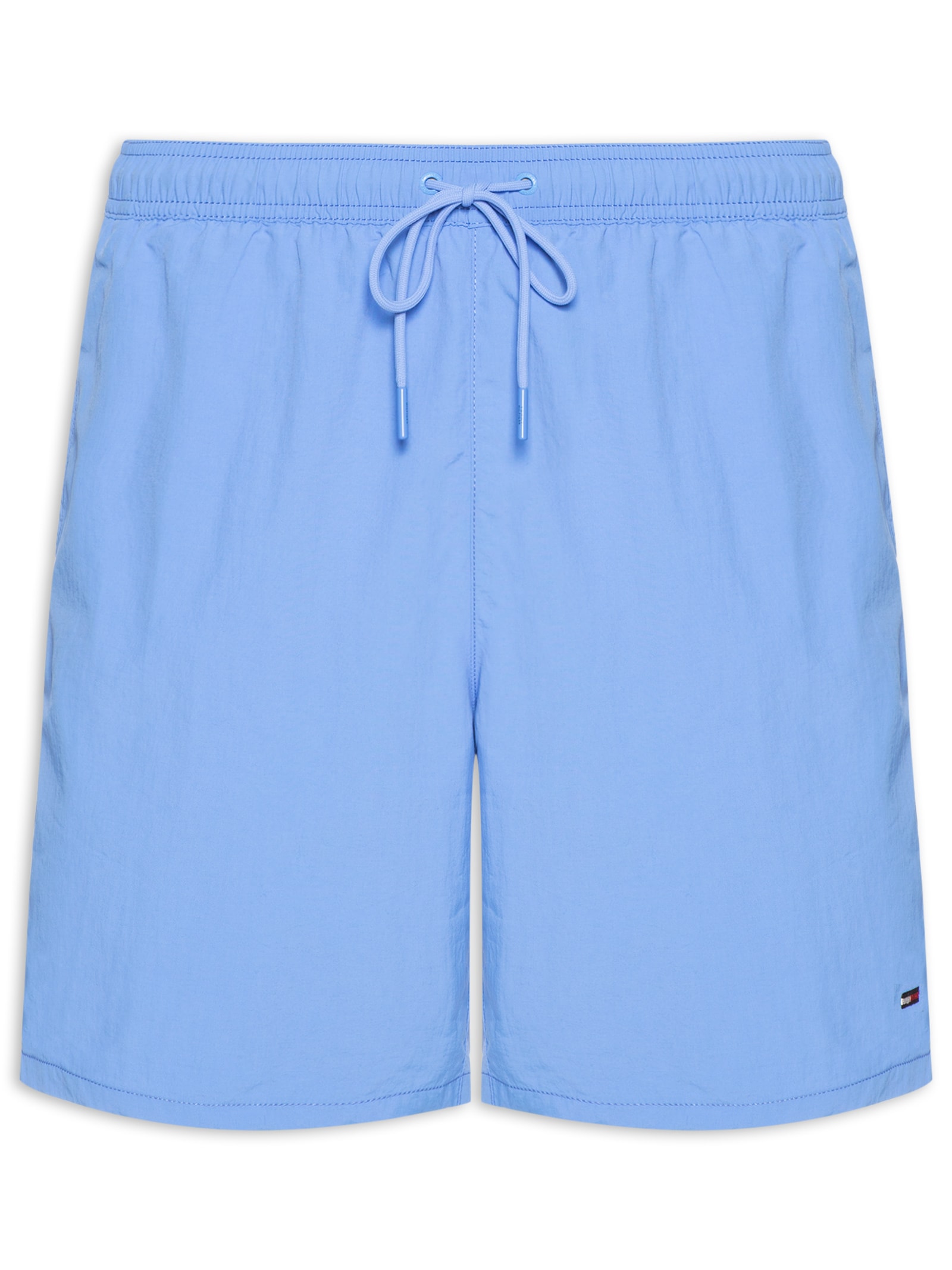 Bermuda Masculina De Praia Com Cordão Azul Tommy Hilfiger