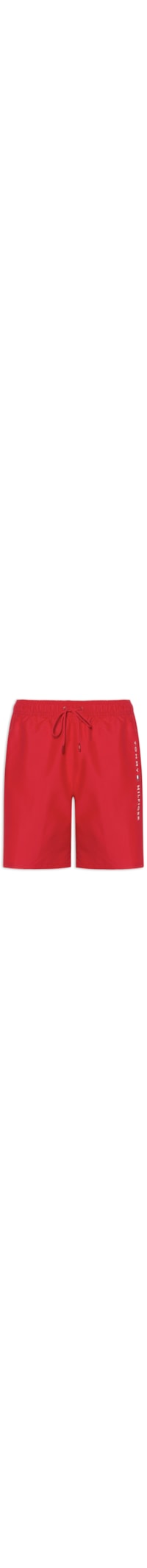 Bermuda Masculina De Praia Com Cordão - Vermelho
