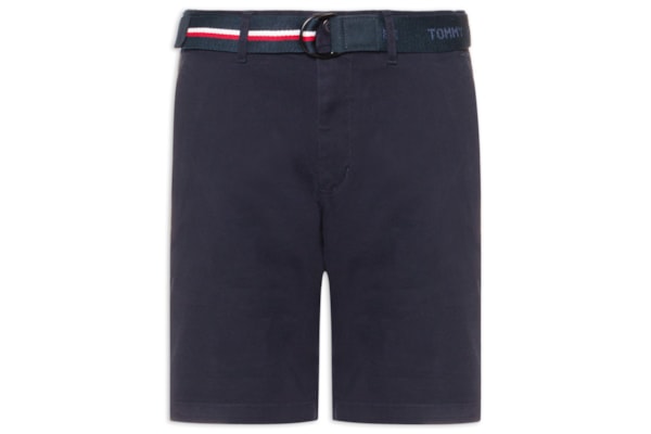 Bermuda Masculina De Sarja Brooklyn Belt - Azul