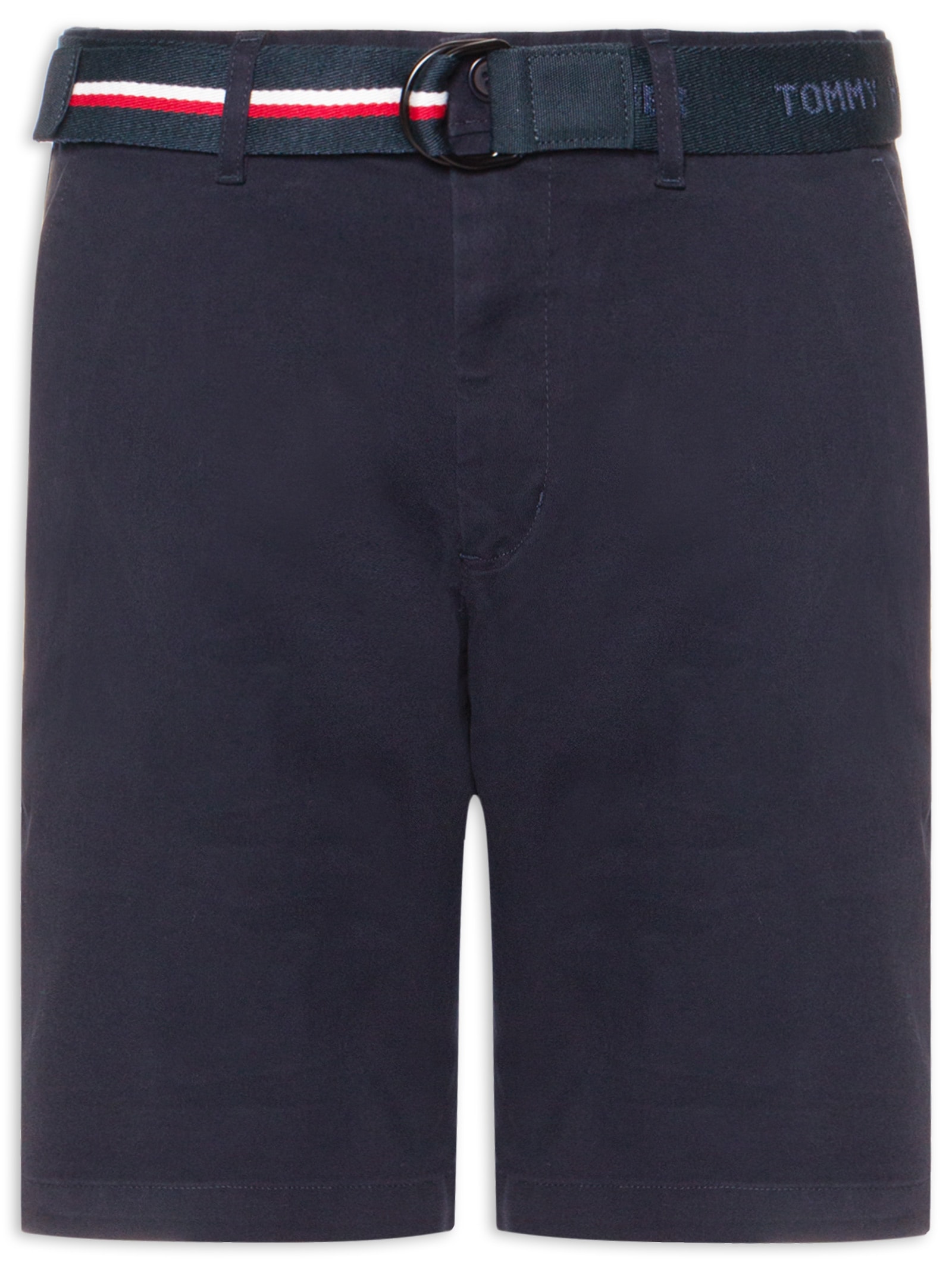 Bermuda Masculina De Sarja Brooklyn Belt Azul Tommy Hilfiger