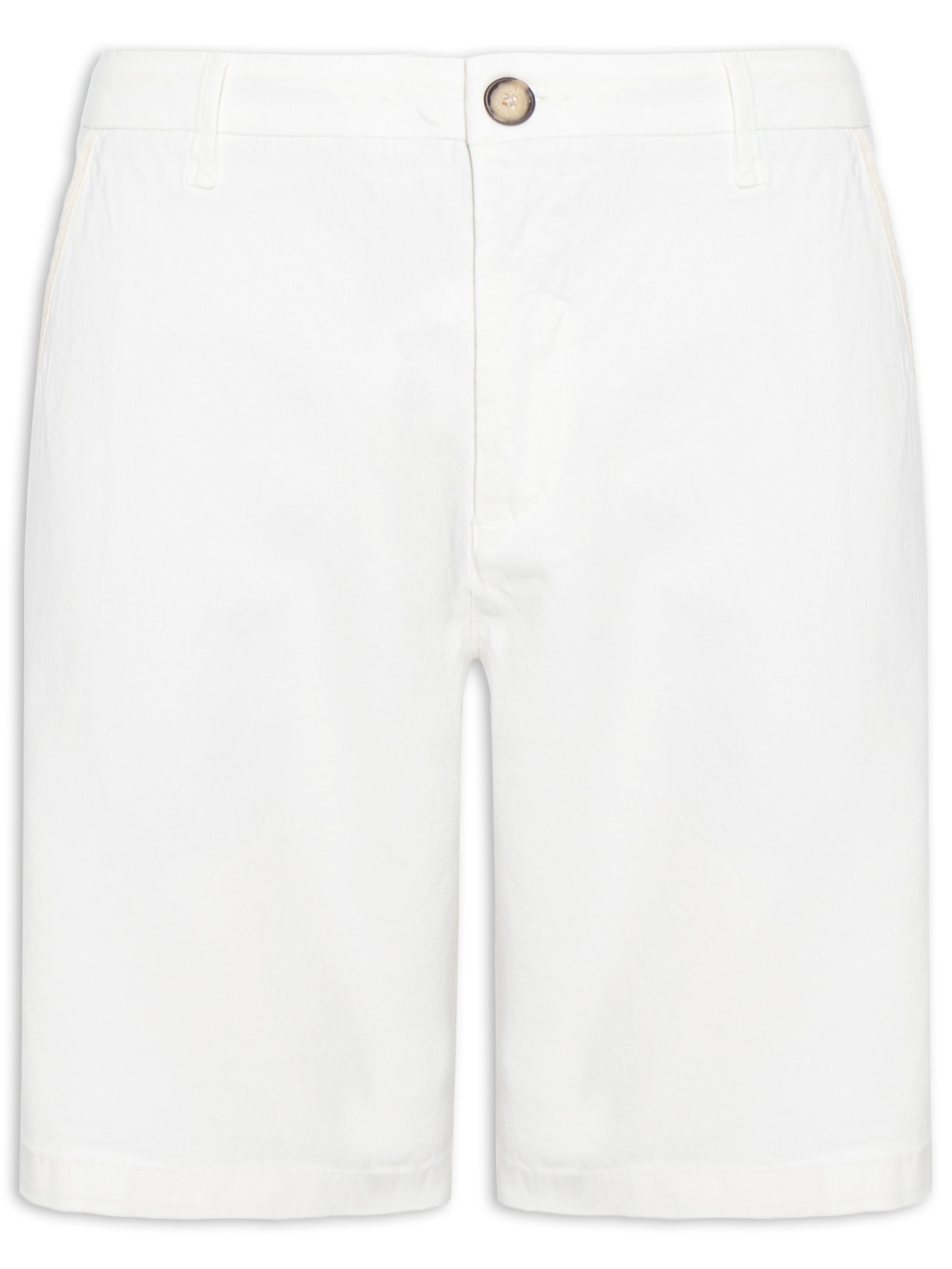Bermuda Masculina De Sarja Casual Iron Off White Reserva