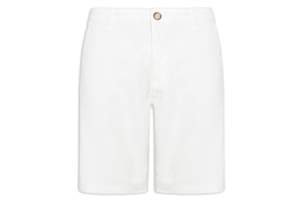 Bermuda Masculina De Sarja Casual Iron - Off White