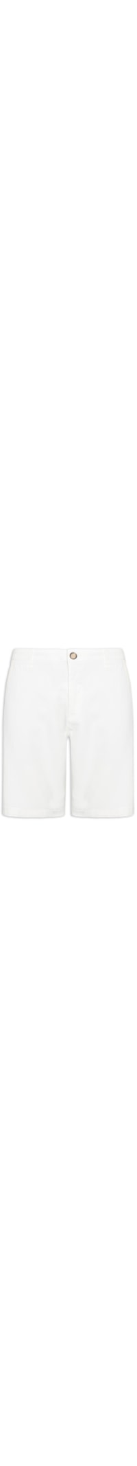 Bermuda Masculina De Sarja Casual Iron - Off White