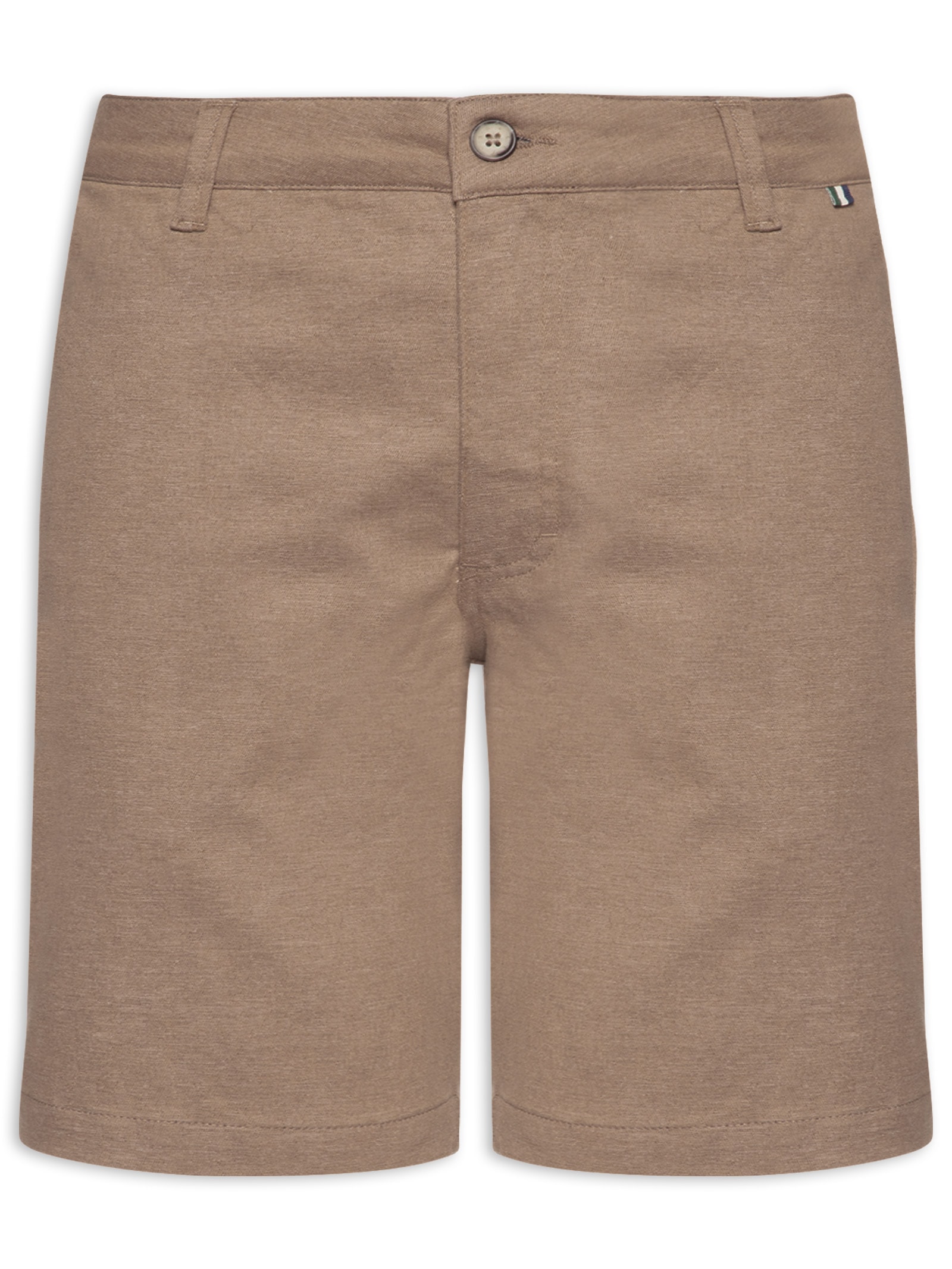 Bermuda Masculina De Sarja Casual Tito Bege Reserva