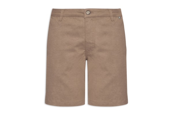Bermuda Masculina De Sarja Casual Tito - Bege