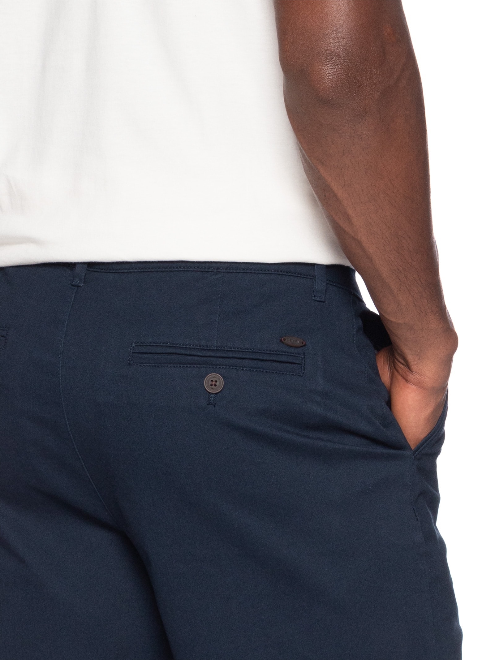 Bermuda Masculina De Sarja Clássica Azul Aramis