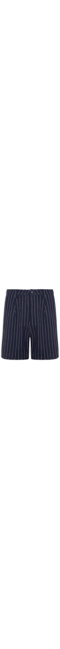 Bermuda Masculina De Sarja Com Fio Tinto - Azul
