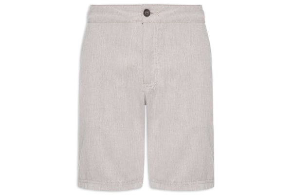 Bermuda Masculina Diagonal Fivela Lateral - Marrom