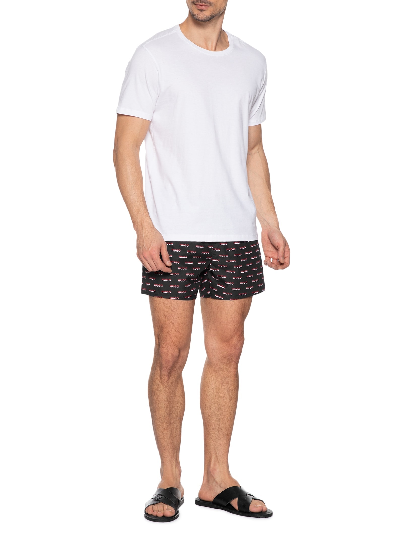 Bermuda Masculina Dody Preto Hugo