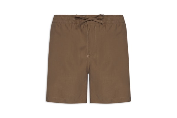 Bermuda Masculina Elástico Lyocell Stone - Marrom