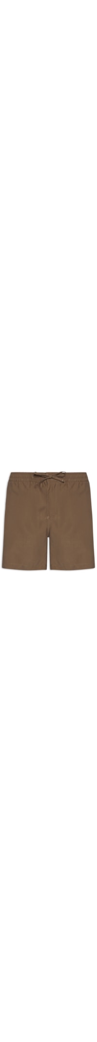 Bermuda Masculina Elástico Lyocell Stone - Marrom