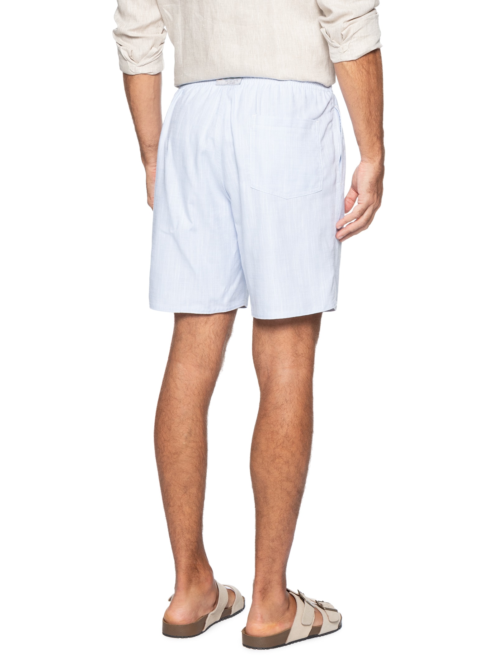 Bermuda Masculina  Elástico Trancoso Azul Sergio K