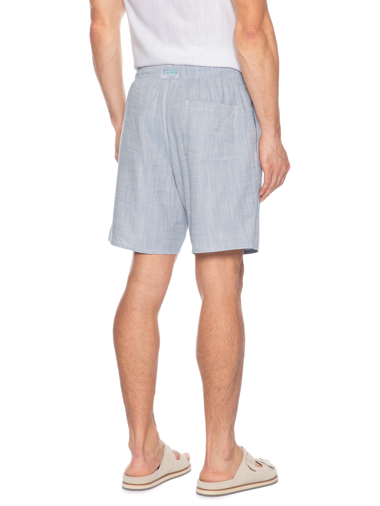 Bermuda Masculina Elástico Trancoso Azul Sergio K