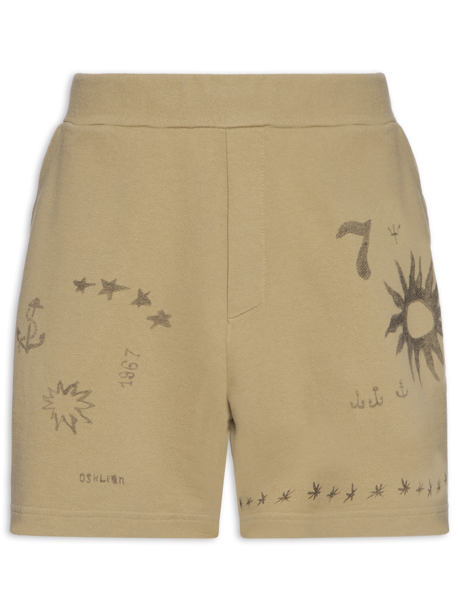 Bermuda Masculina Elementos Twill Marrom Osklen