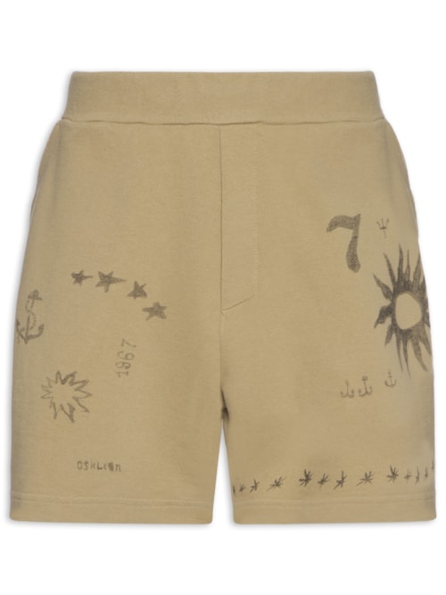 Bermuda Masculina Elementos Twill – Marrom