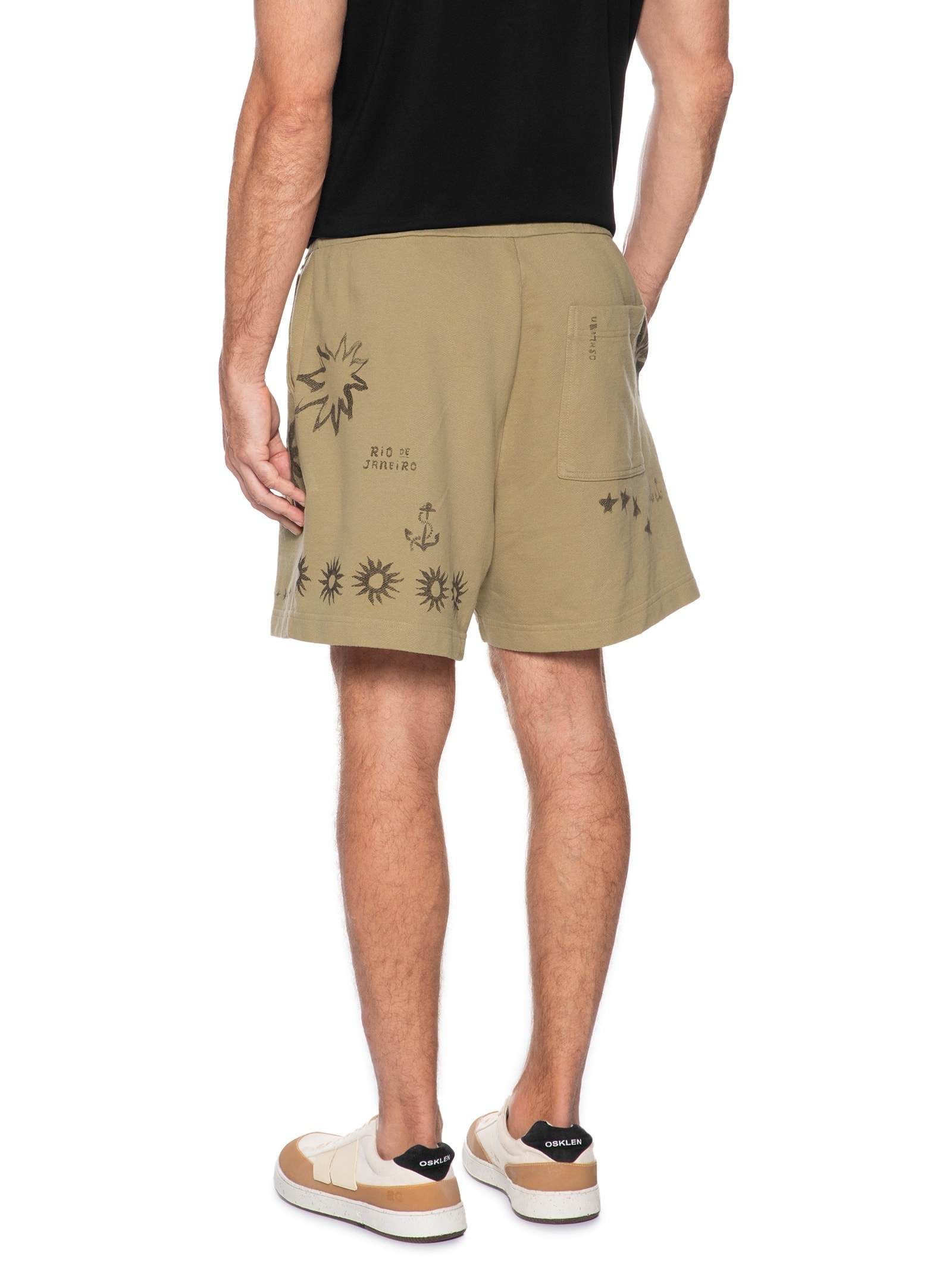 Bermuda Masculina Elementos Twill Marrom Osklen