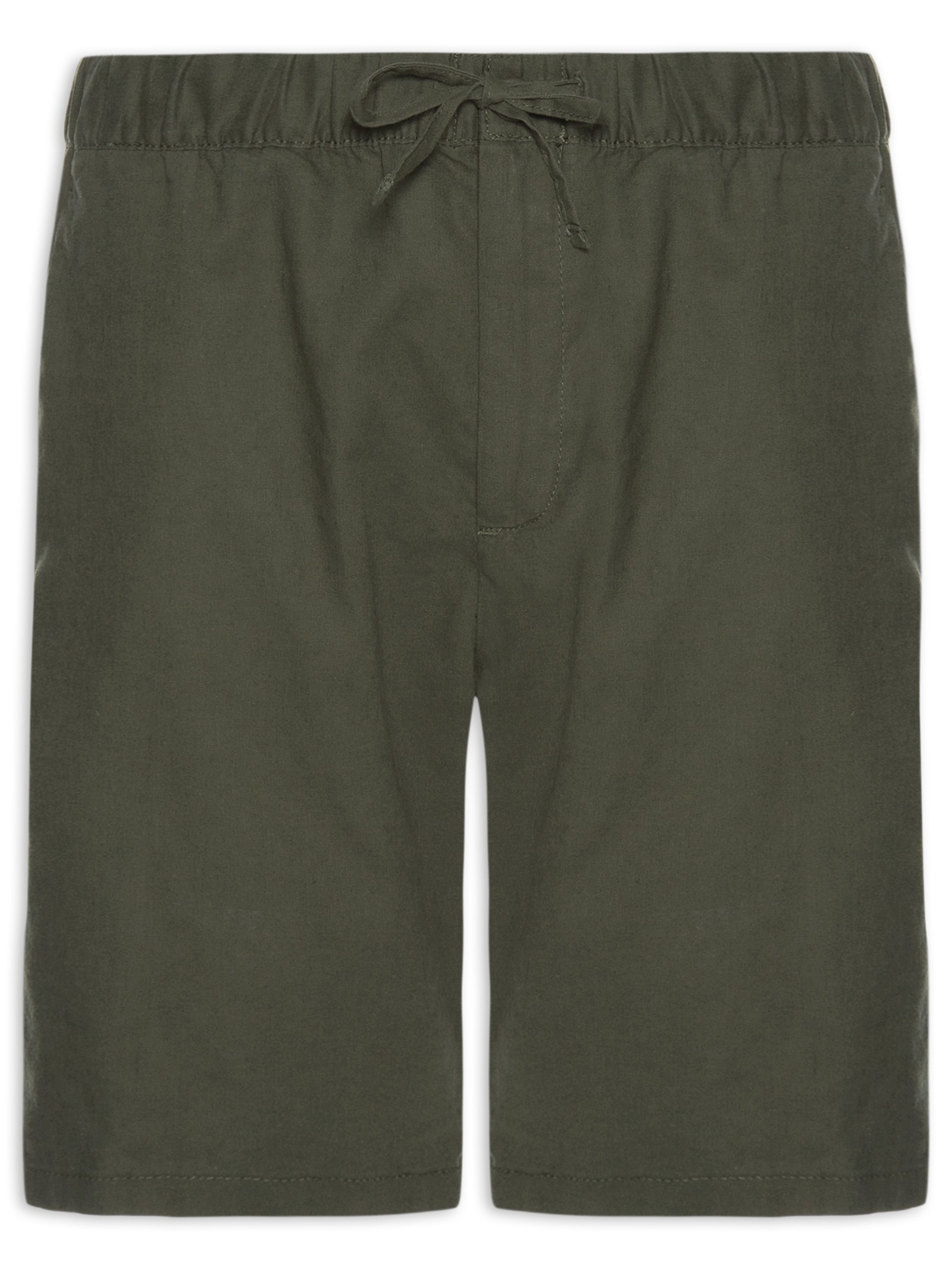 Bermuda Masculina Em Linho Misto Verde '2 Essential