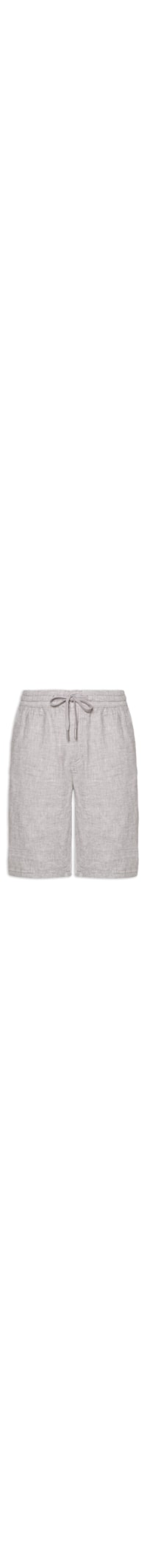 Bermuda Masculina Em Misto Linho - Cinza