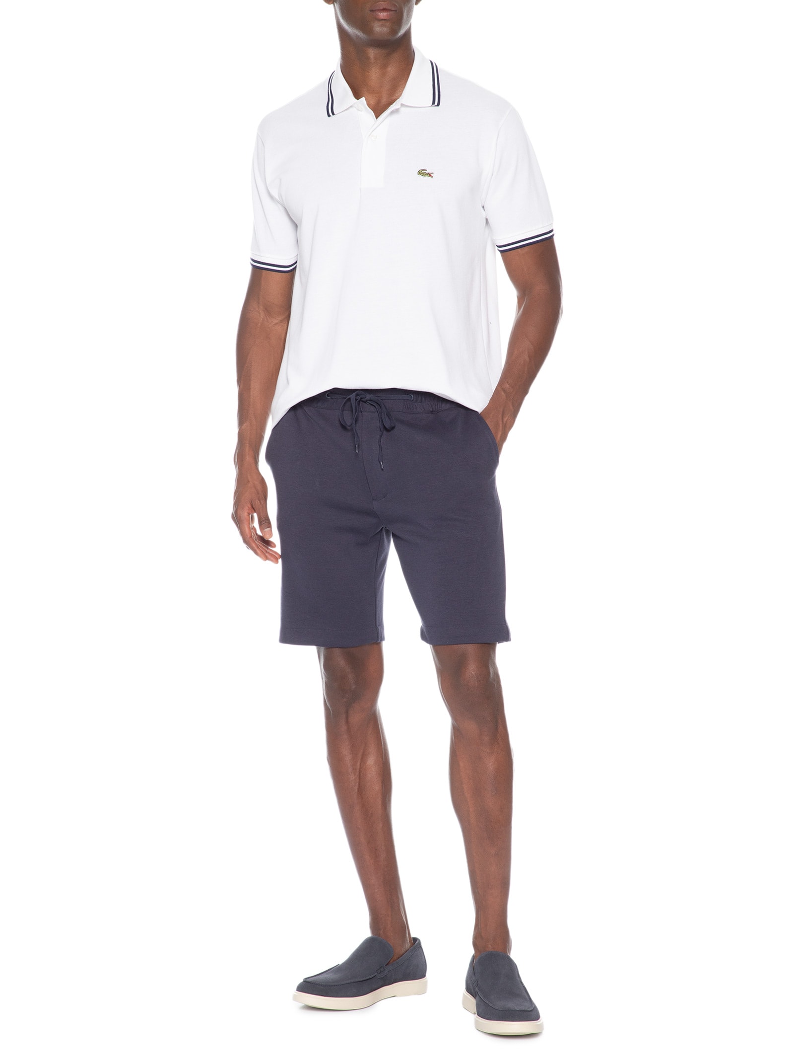 Bermuda Masculina Em Moletinho Azul '2 Essential