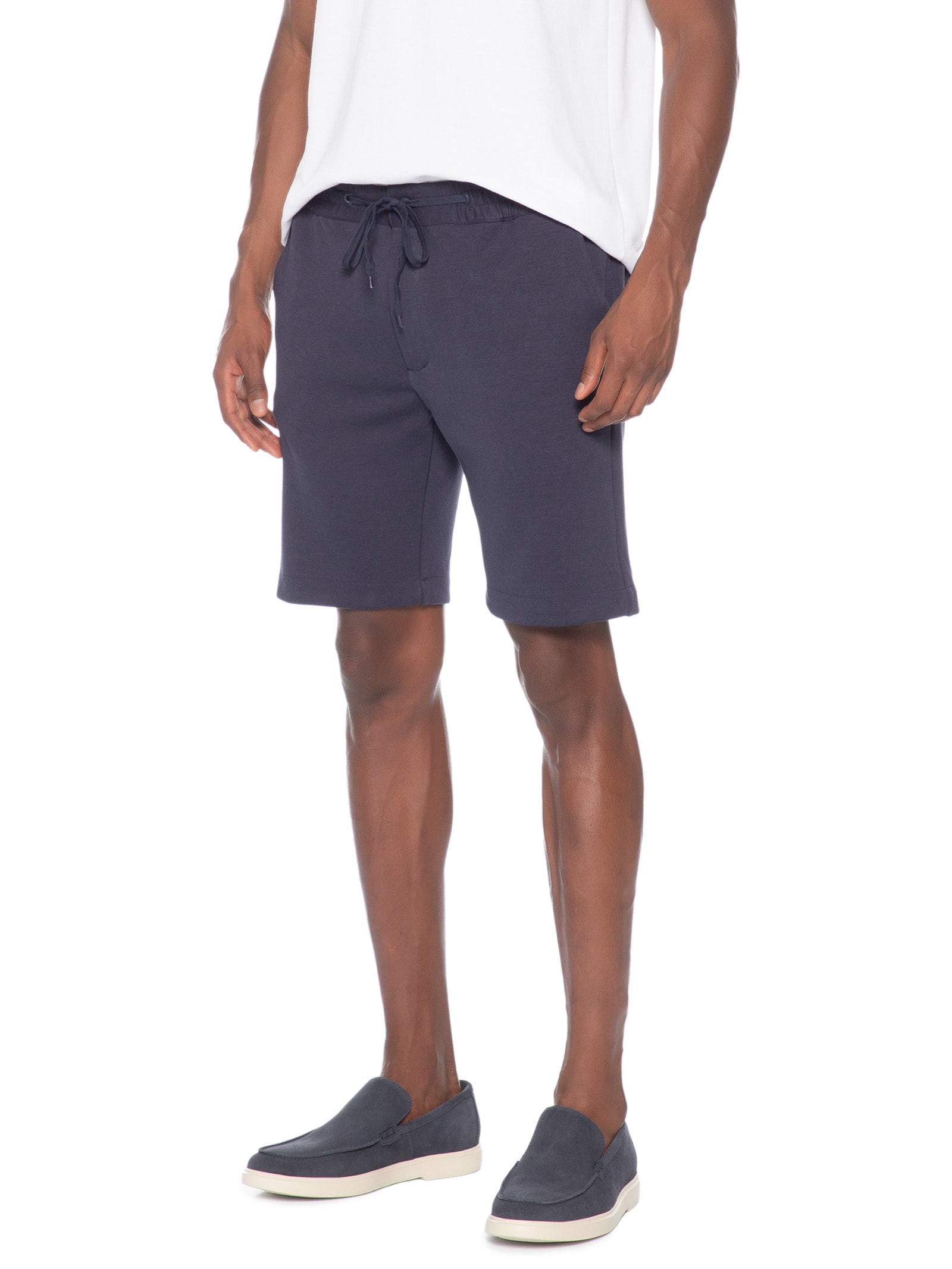Bermuda Masculina Em Moletinho Azul '2 Essential