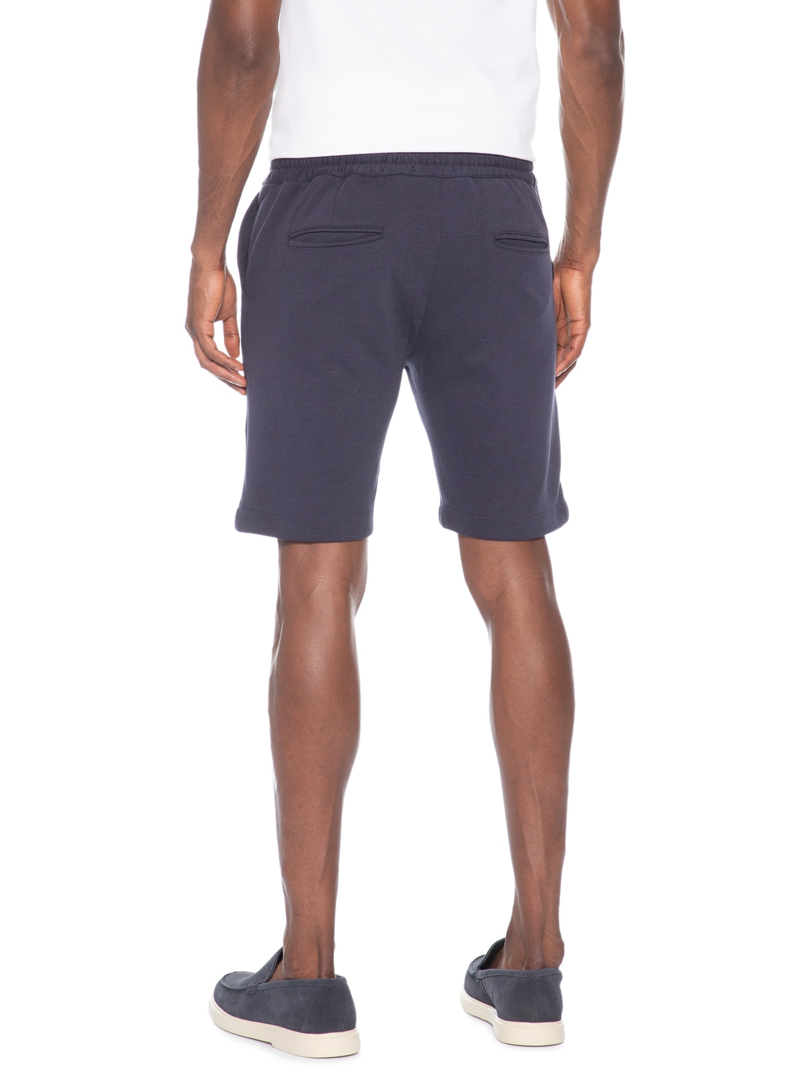 Bermuda Masculina Em Moletinho Azul '2 Essential