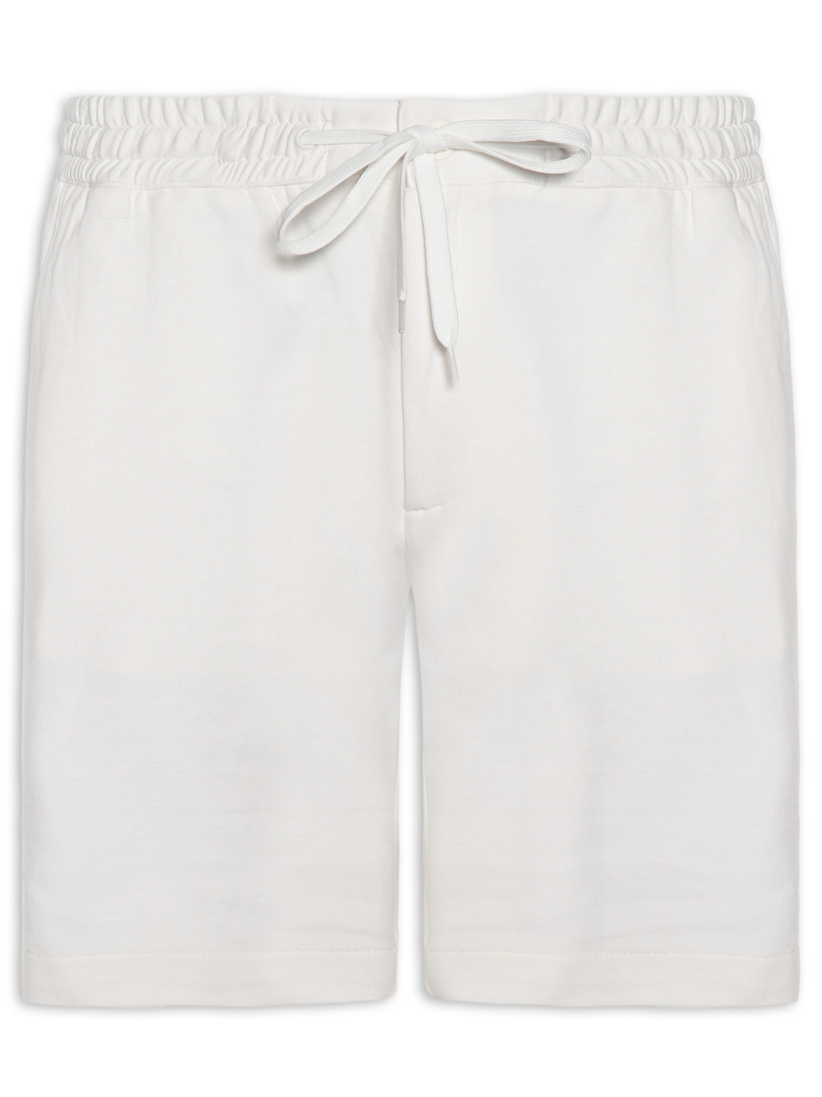 Bermuda Masculina Em Moletinho Branco '2 Essential
