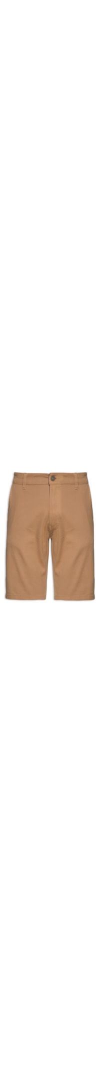 Bermuda Masculina Em sarja Básica - Bege