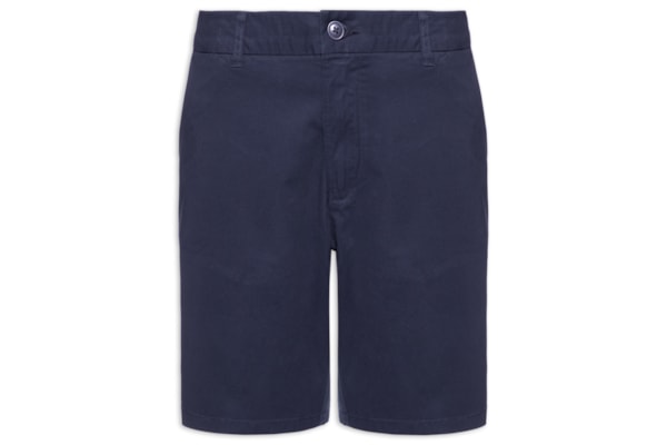Bermuda Masculina em Sarja Bolsa Faca – Azul