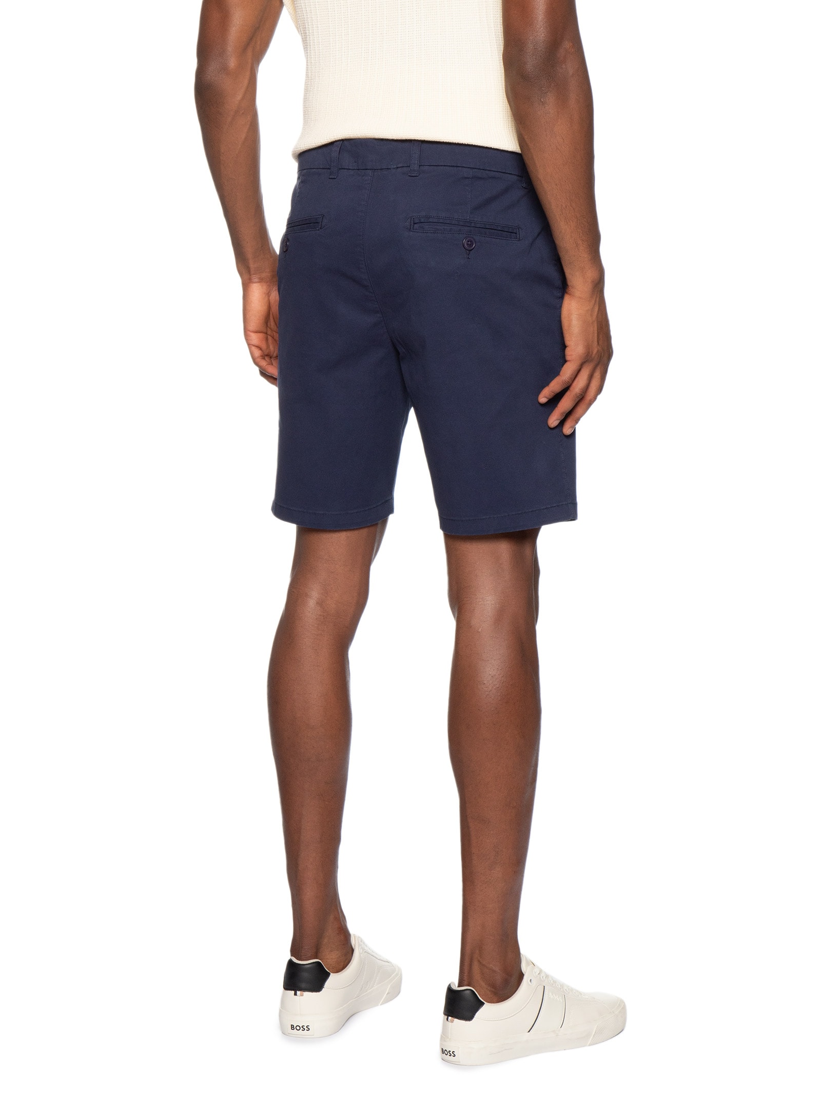 Bermuda Masculina em Sarja Bolsa Faca – Azul '2 Essential