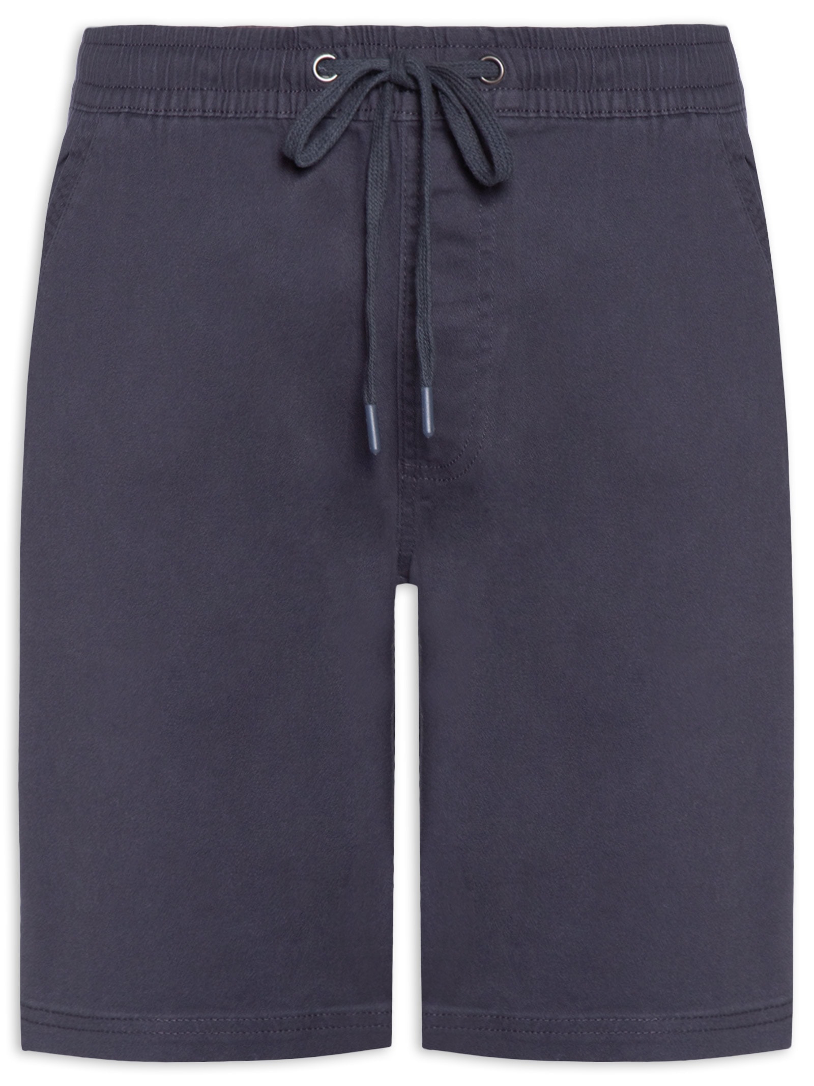 Bermuda Masculina Em Sarja Color Azul Basiq Men