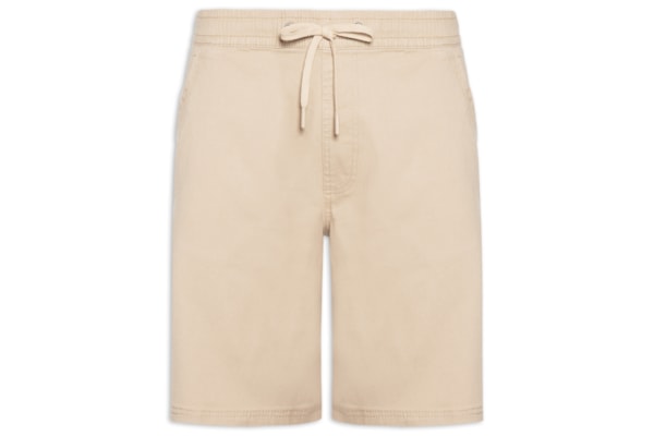 Bermuda Masculina Em Sarja Color - Bege