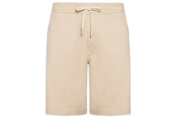 Bermuda Masculina Em Sarja Color - Bege