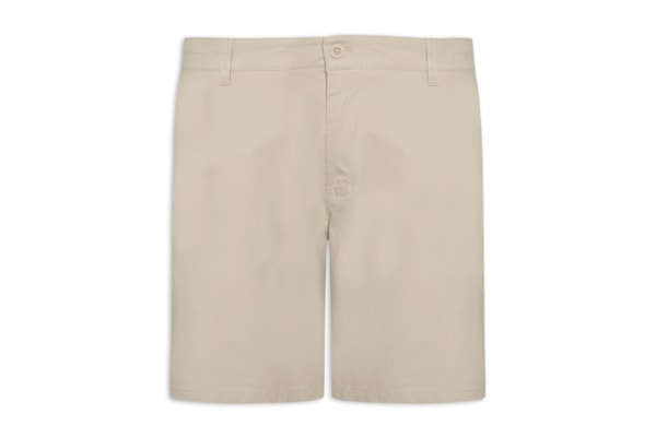 Bermuda Masculina Em Sarja Color - Bege