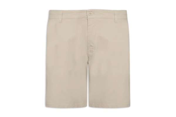 Bermuda Masculina Em Sarja Color - Bege