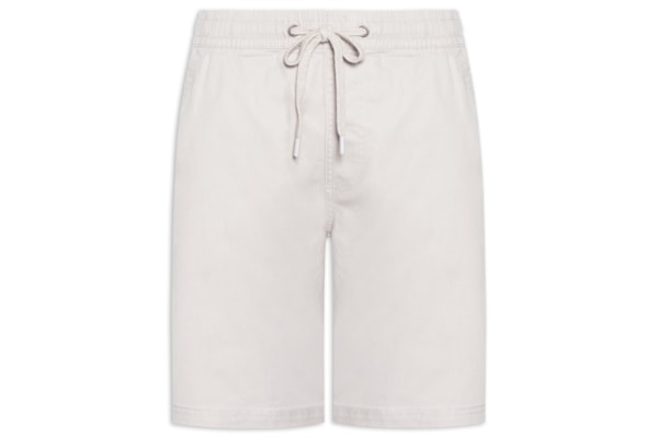 Bermuda Masculina Em Sarja Color - Cinza