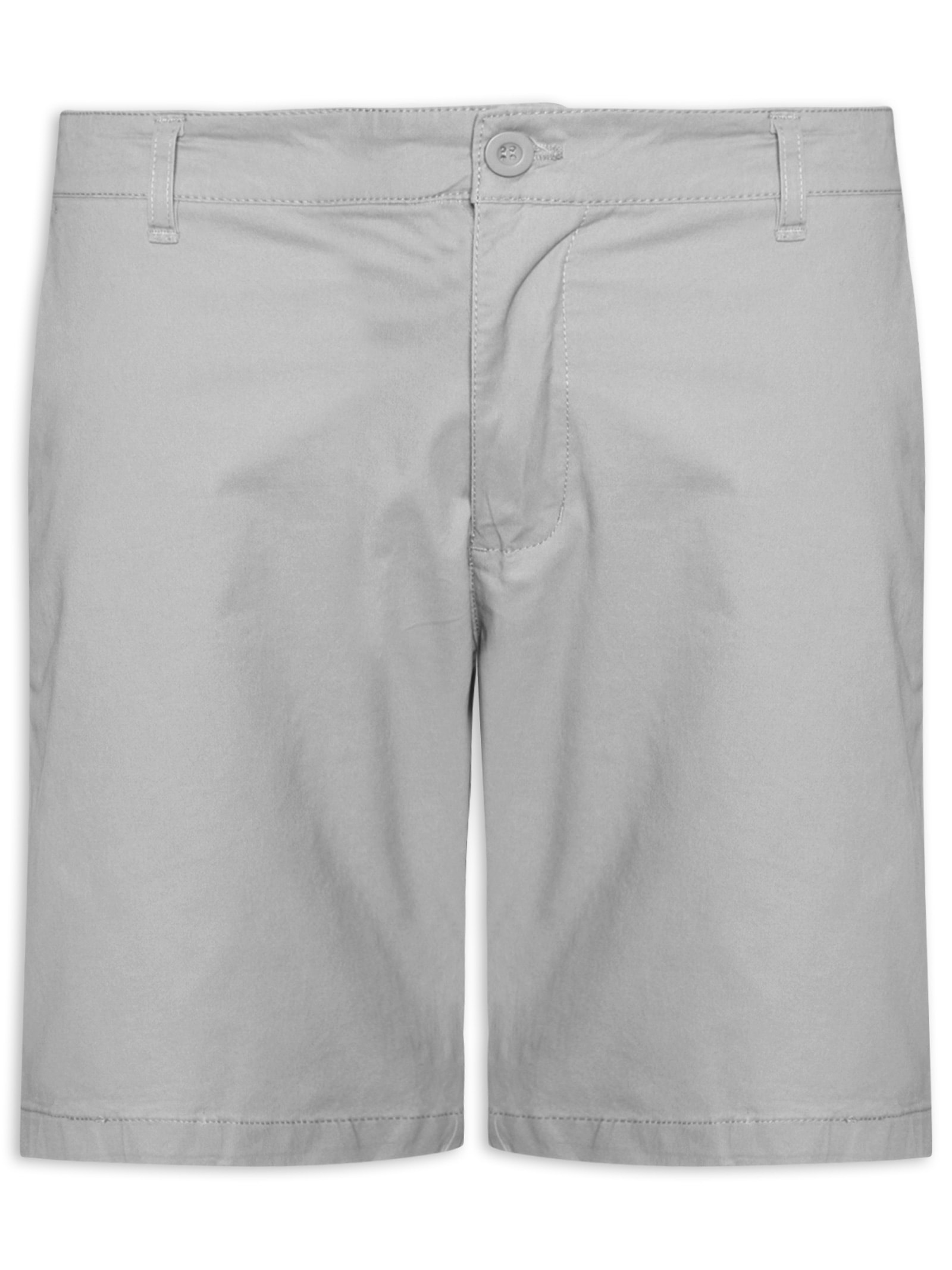 Bermuda Masculina Em Sarja Color Cinza Basiq Men