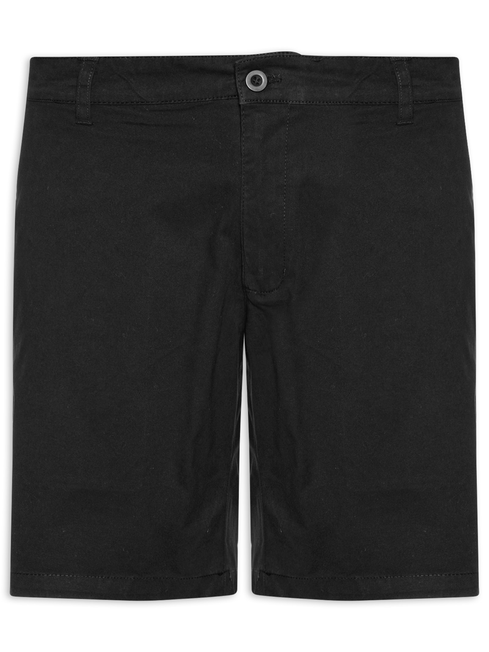 Bermuda Masculina Em Sarja Color Preto Basiq Men