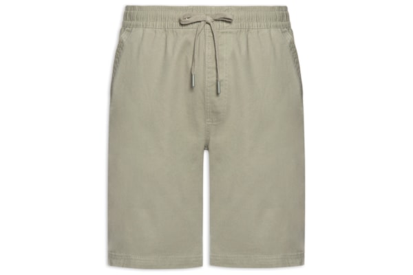 Bermuda Masculina Em Sarja Color - Verde