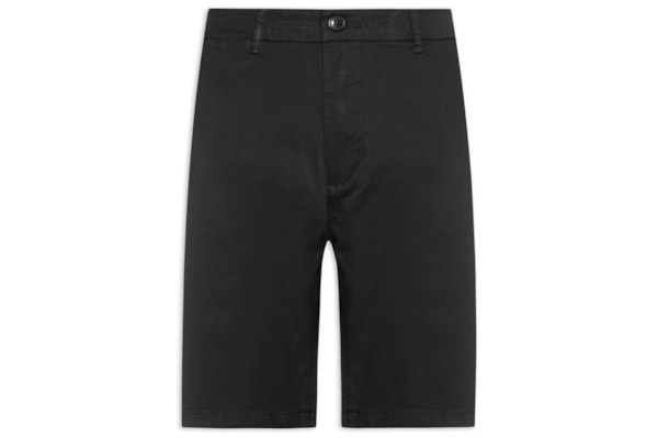 Bermuda Masculina Em Sarja - Preto